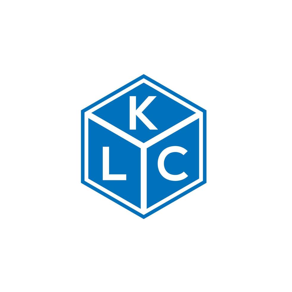 klc brev logotyp design på svart bakgrund. klc kreativa initialer brev logotyp koncept. klc bokstavsdesign. vektor