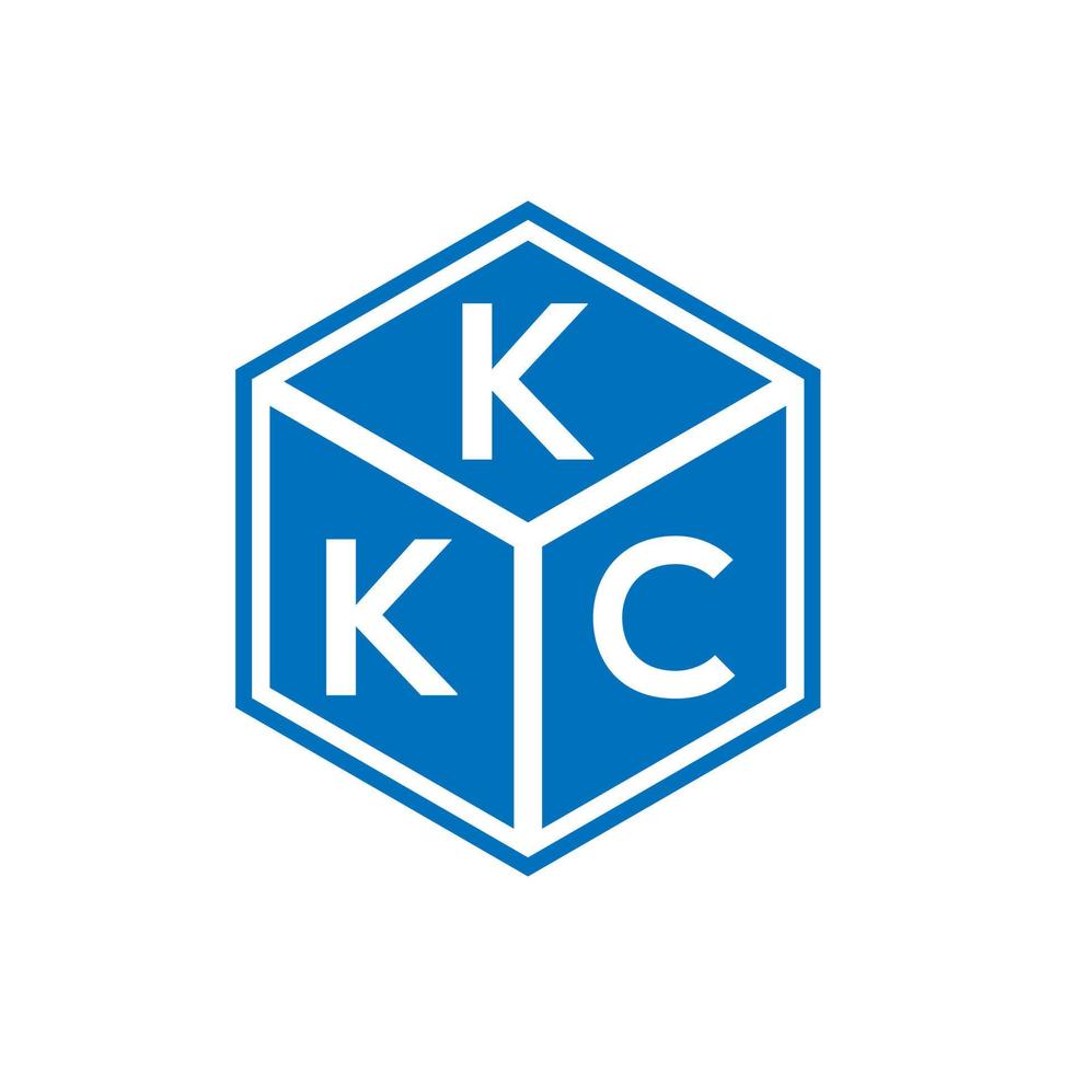 kkc brev logotyp design på svart bakgrund. kkc kreativa initialer bokstavslogotyp koncept. kkc bokstavsdesign. vektor