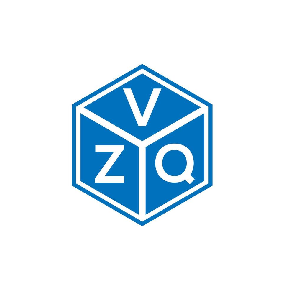 vzq-Buchstaben-Logo-Design auf schwarzem Hintergrund. vzq kreative Initialen schreiben Logo-Konzept. vzq Briefgestaltung. vektor