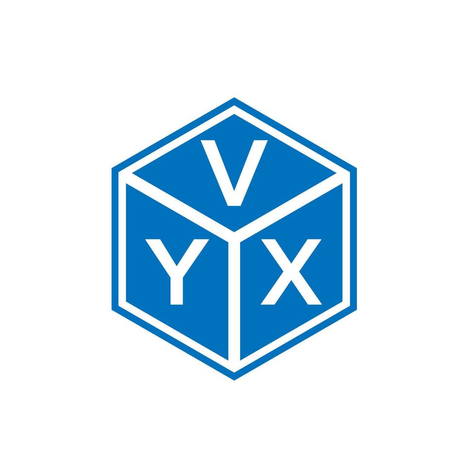 vyx-Buchstaben-Logo-Design auf schwarzem Hintergrund. vyx kreative Initialen schreiben Logo-Konzept. vyx Briefdesign. vektor