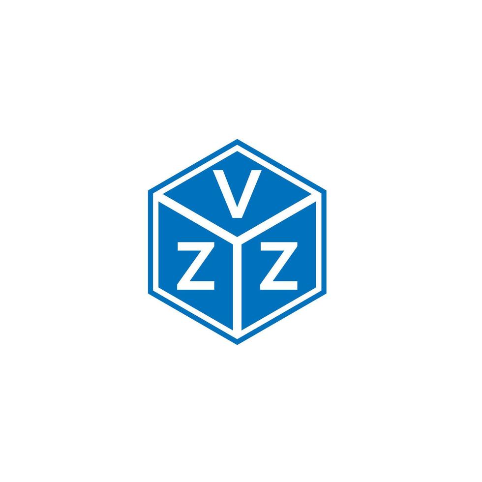 vzz brev logotyp design på svart bakgrund. vzz kreativa initialer brev logotyp koncept. vzz bokstavsdesign. vektor