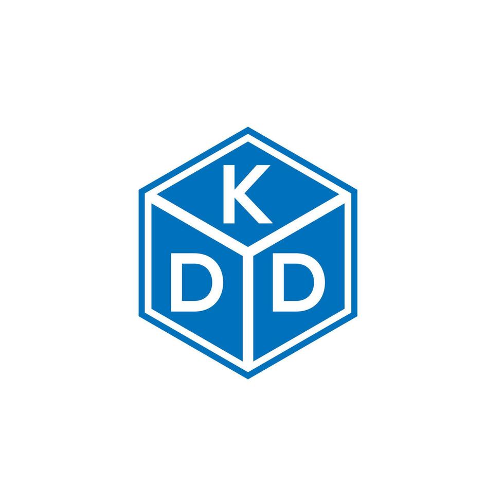 kdd brev logotyp design på svart bakgrund. kdd kreativa initialer bokstavslogotyp koncept. kdd-bokstavsdesign. vektor