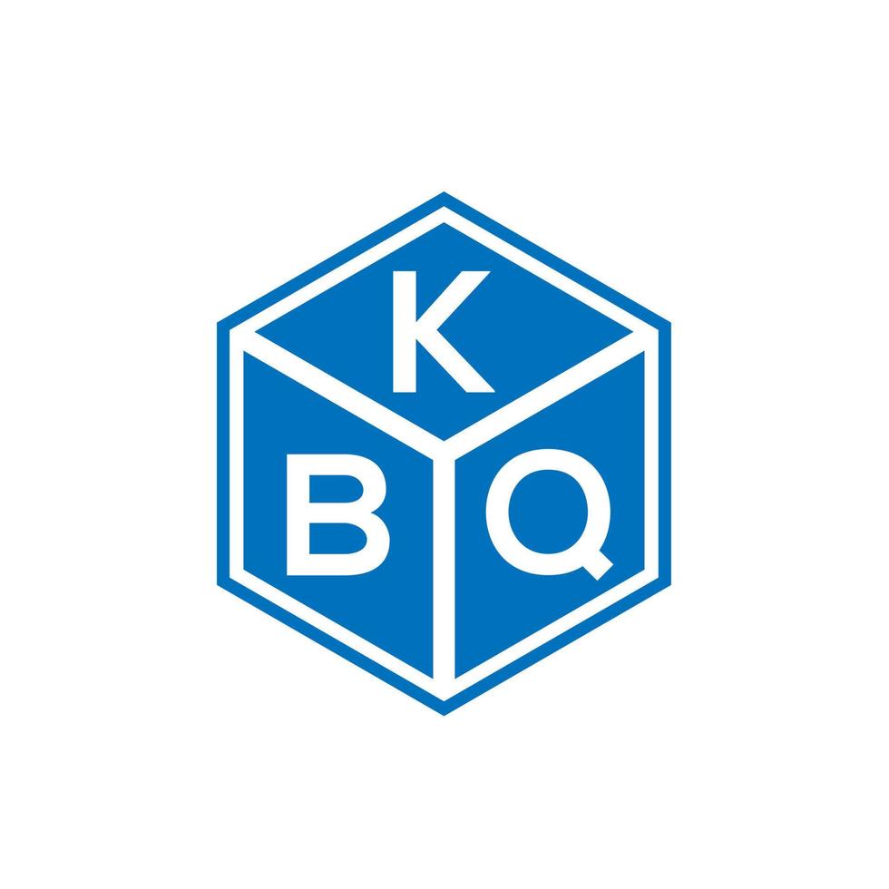 kbq-Brief-Logo-Design auf schwarzem Hintergrund. kbq kreative Initialen schreiben Logo-Konzept. kbq Briefgestaltung. vektor