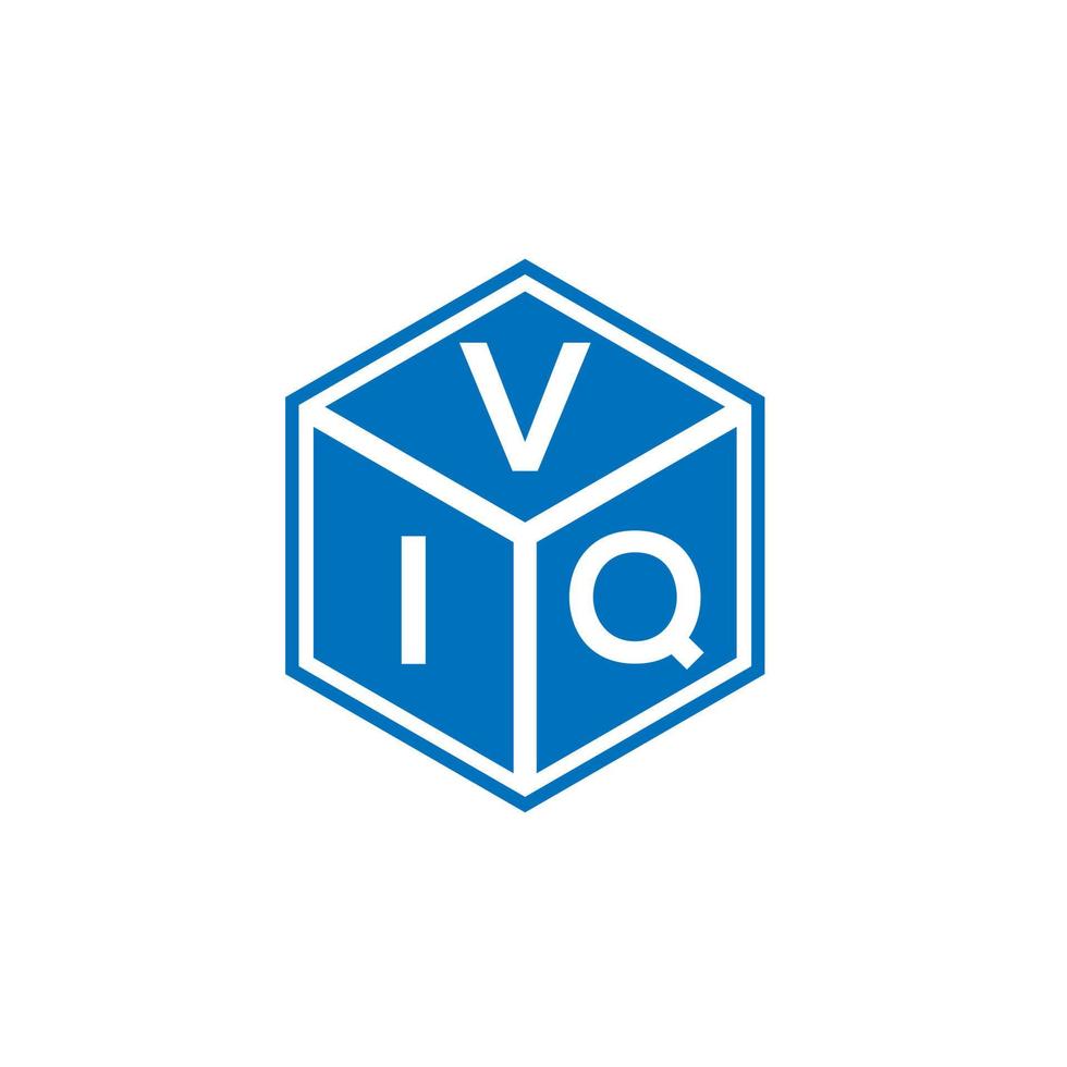 viq brev logotyp design på svart bakgrund. viq kreativa initialer brev logotyp koncept. viq bokstavsdesign. vektor