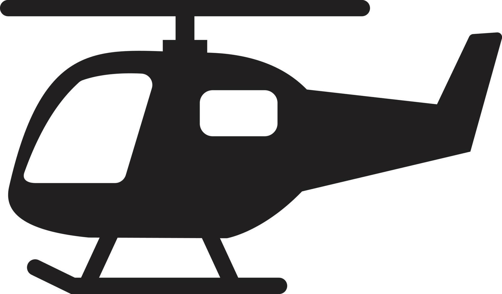 Hubschrauber-Symbol auf weißem Hintergrund. flacher Stil. Hubschraubertransportsymbol für Ihr Website-Design, Logo, App, ui. Hubschrauber-Symbol. Flugtransportschild. vektor