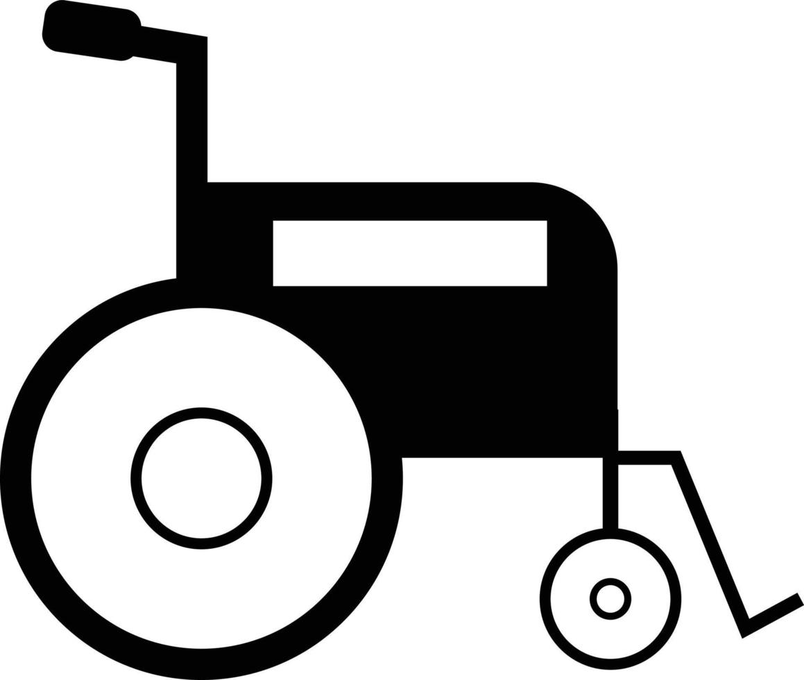 Rollstuhl für Behinderte Symbol auf weißem Hintergrund. flacher Stil. Rollstuhl-Logo. Rollstuhl medizinische Rentner Pflegesymbol. Rollstuhl-Schild. vektor