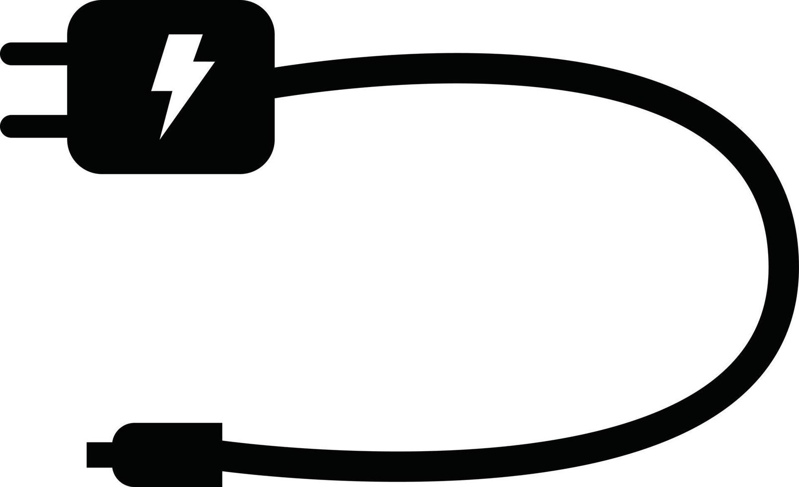 Handy-Ladegerät-Symbol auf weißem Hintergrund. flacher Stil. mobiles ladegerät-symbol für ihr website-design, logo, app, ui. Schild für elektronische Geräte für mobile Ladegeräte. vektor