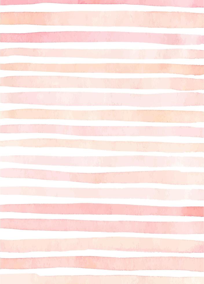 abstrakt randig bakgrund med akvarell linjer i pastellfärger. dämpade rosa och persika färger. perfekt för kort, inbjudningar, omslag, dekorationer. vektor