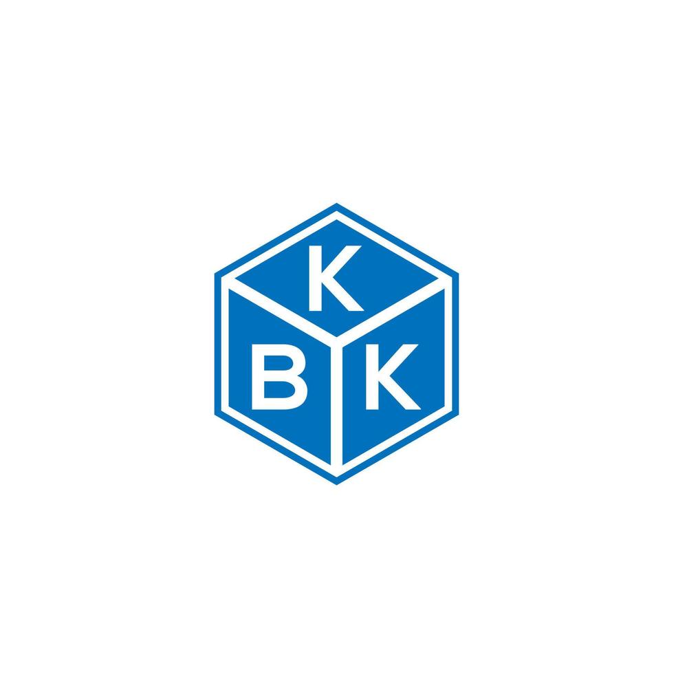 kbk brev logotyp design på svart bakgrund. kbk kreativa initialer bokstavslogotyp koncept. kbk bokstavsdesign. vektor