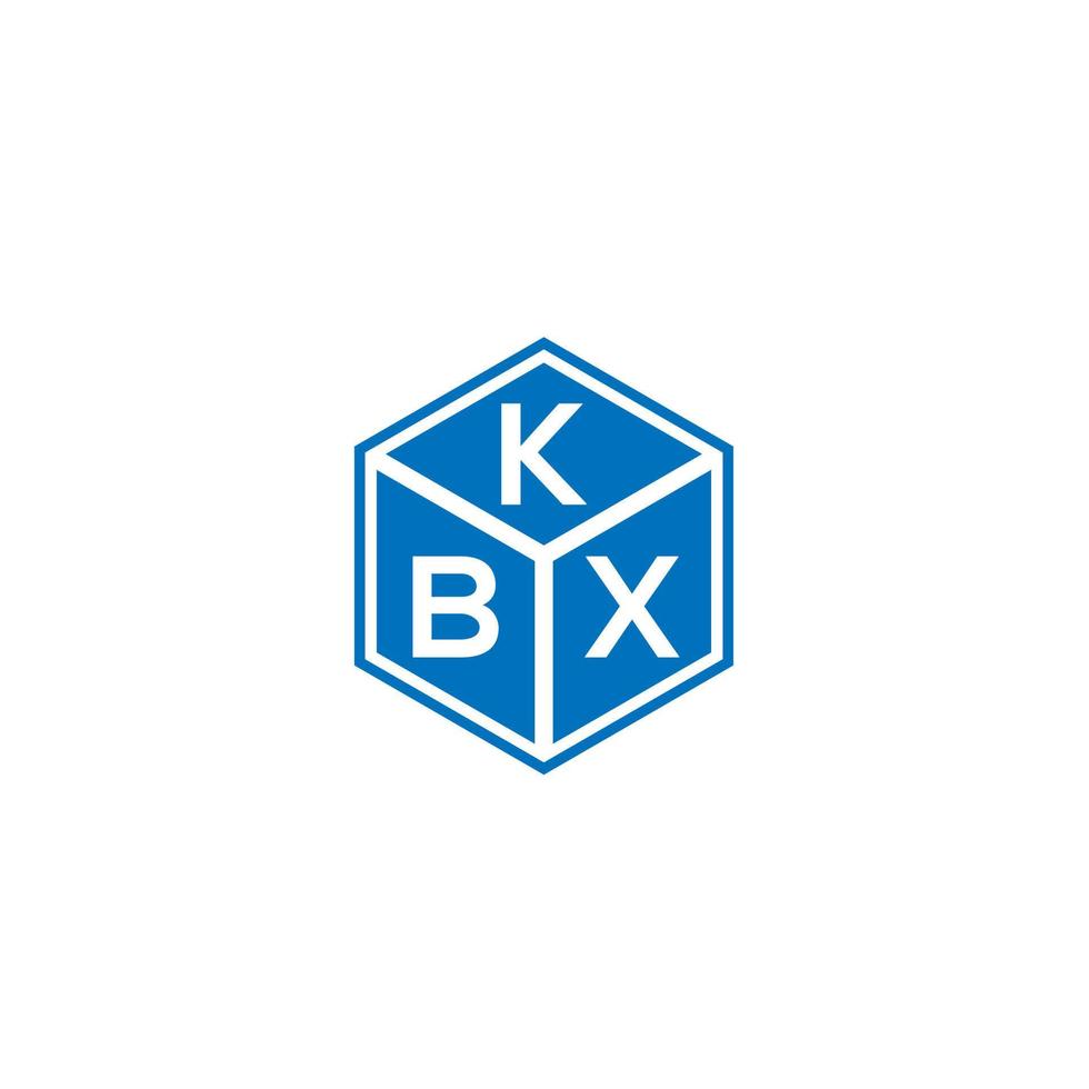 kbx brev logotyp design på svart bakgrund. kbx kreativa initialer bokstavslogotyp koncept. kbx bokstavsdesign. vektor