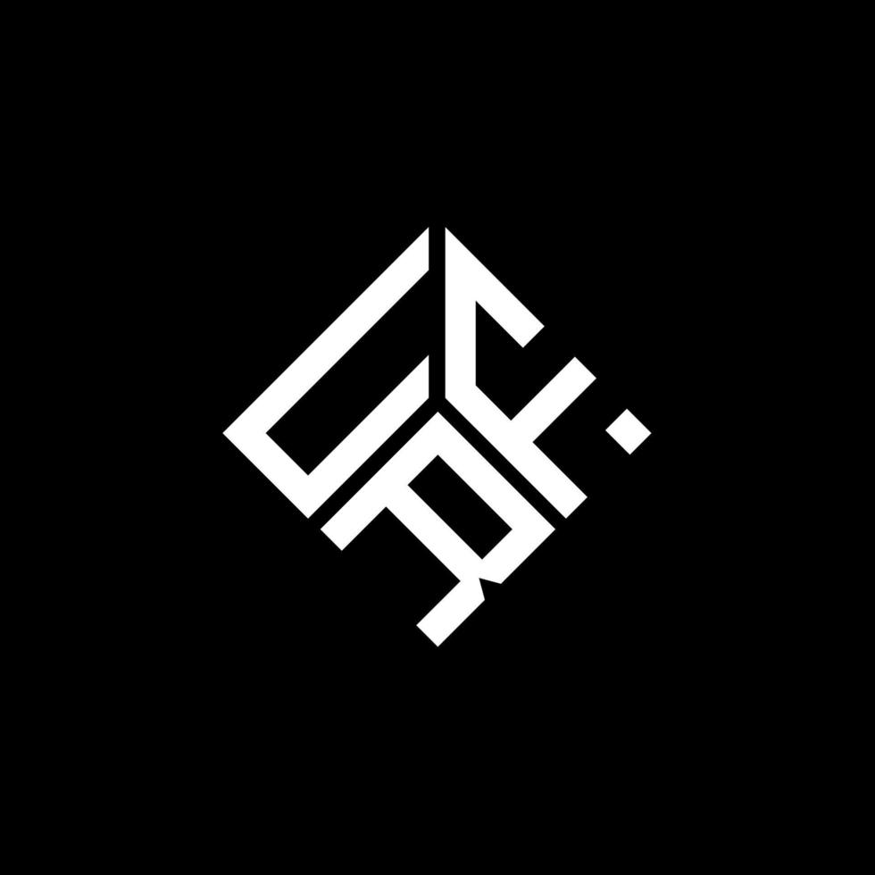 urf-Buchstaben-Logo-Design auf schwarzem Hintergrund. urf kreative Initialen schreiben Logo-Konzept. urf Briefgestaltung. vektor