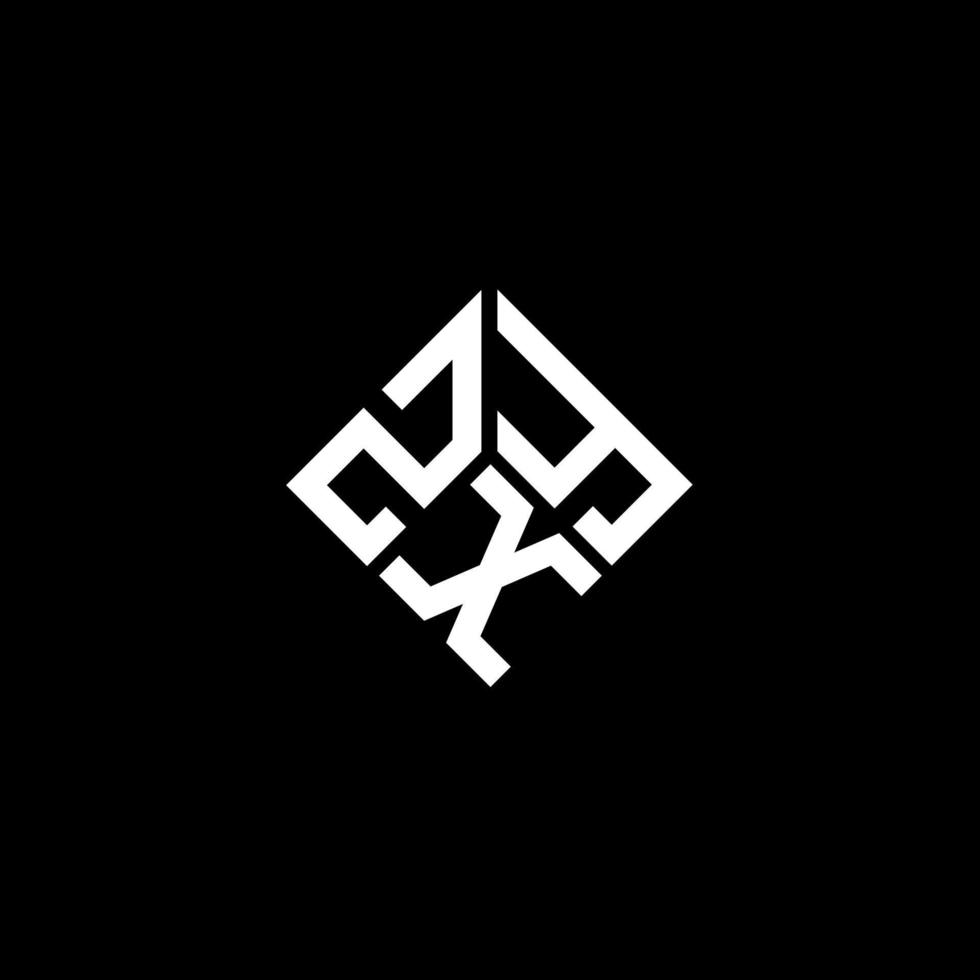 zxy-Buchstaben-Logo-Design auf schwarzem Hintergrund. zxy kreative Initialen schreiben Logo-Konzept. zxy Briefdesign. vektor