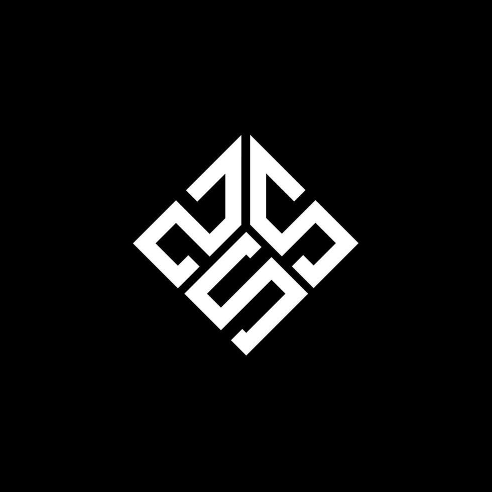zss-Brief-Logo-Design auf schwarzem Hintergrund. zss kreative Initialen schreiben Logo-Konzept. zss Briefgestaltung. vektor