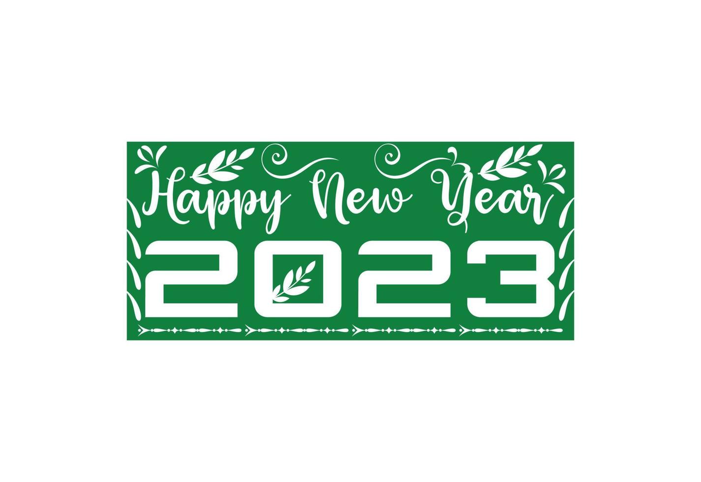 Frohes neues Jahr 2023 Logo, Banner, T-Shirt-Design-Vorlage vektor