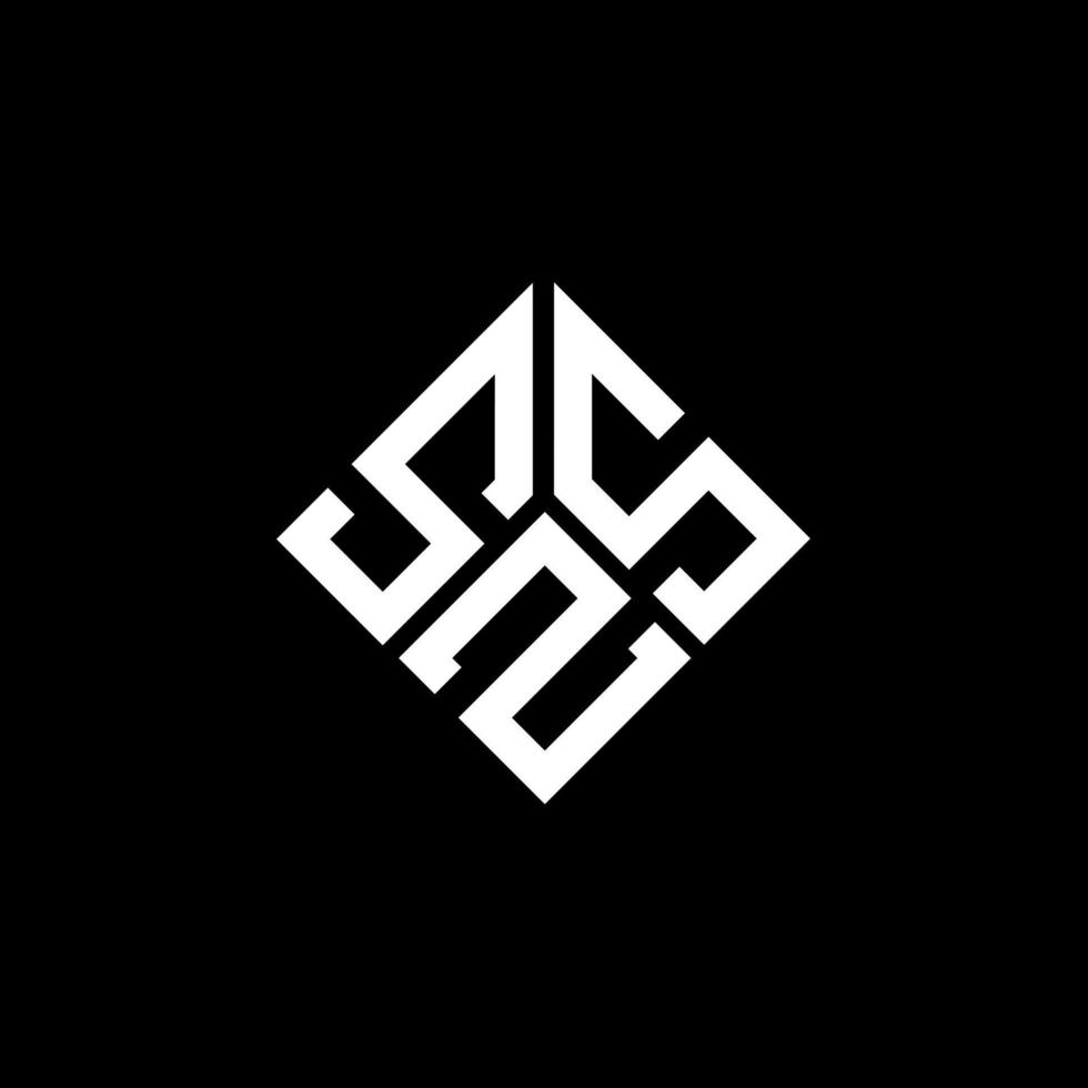 szs-Buchstaben-Logo-Design auf schwarzem Hintergrund. szs kreative Initialen schreiben Logo-Konzept. szs Briefgestaltung. vektor