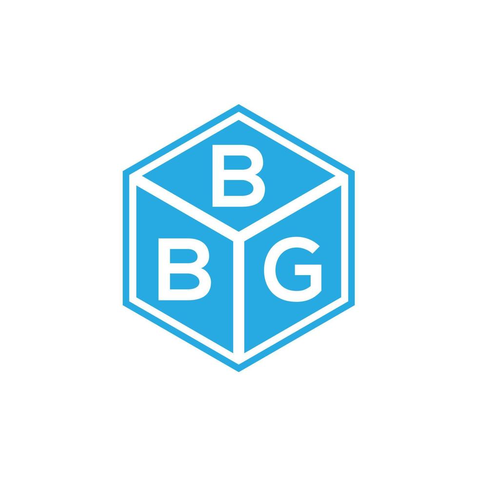 BBG-Brief-Logo-Design auf schwarzem Hintergrund. bbg kreative Initialen schreiben Logo-Konzept. bbg Briefgestaltung. vektor