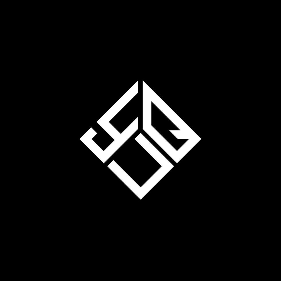 yuq-Buchstaben-Logo-Design auf schwarzem Hintergrund. yuq kreatives Initialen-Buchstaben-Logo-Konzept. Yuq-Buchstaben-Design. vektor