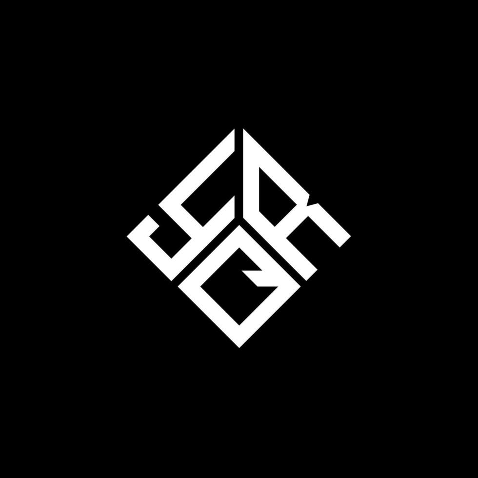 Yqr-Buchstaben-Logo-Design auf schwarzem Hintergrund. yqr kreative Initialen schreiben Logo-Konzept. yqr Briefgestaltung. vektor