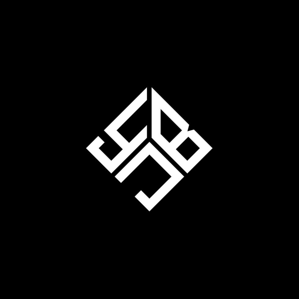 yjb-Buchstaben-Logo-Design auf schwarzem Hintergrund. yjb kreative Initialen schreiben Logo-Konzept. yjb Briefgestaltung. vektor