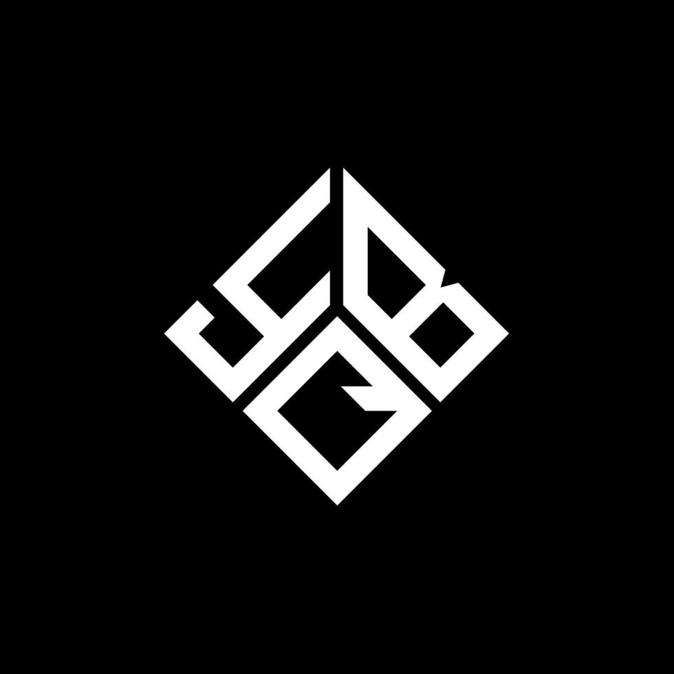yqb-Buchstaben-Logo-Design auf schwarzem Hintergrund. yqb kreative Initialen schreiben Logo-Konzept. yqb Briefgestaltung. vektor