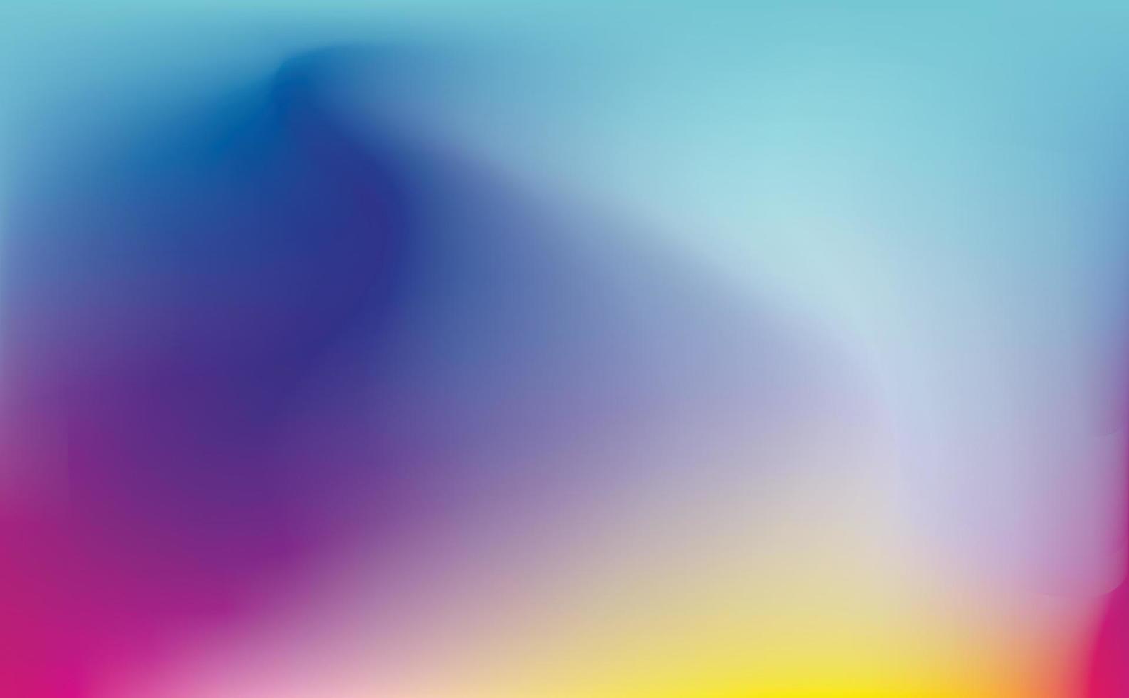 abstrakter Verlaufshintergrund mit einer Kombination aus blauen, gelben, rosa, lila und roten Farben in Form eines Wellenmusters. Nordlichter. Platz kopieren. Vektor-Illustration vektor