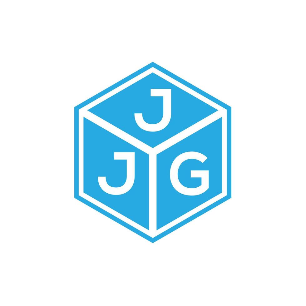 jjg-Buchstaben-Logo-Design auf schwarzem Hintergrund. jjg kreative Initialen schreiben Logo-Konzept. jjg Briefgestaltung. vektor