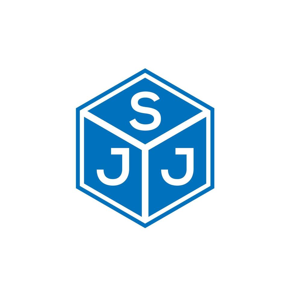 sjj-Buchstaben-Logo-Design auf schwarzem Hintergrund. sjj kreative Initialen schreiben Logo-Konzept. sjj Briefgestaltung. vektor