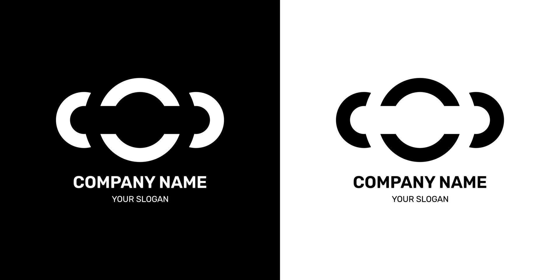 abstrakt och enkel logotypdesign vektor