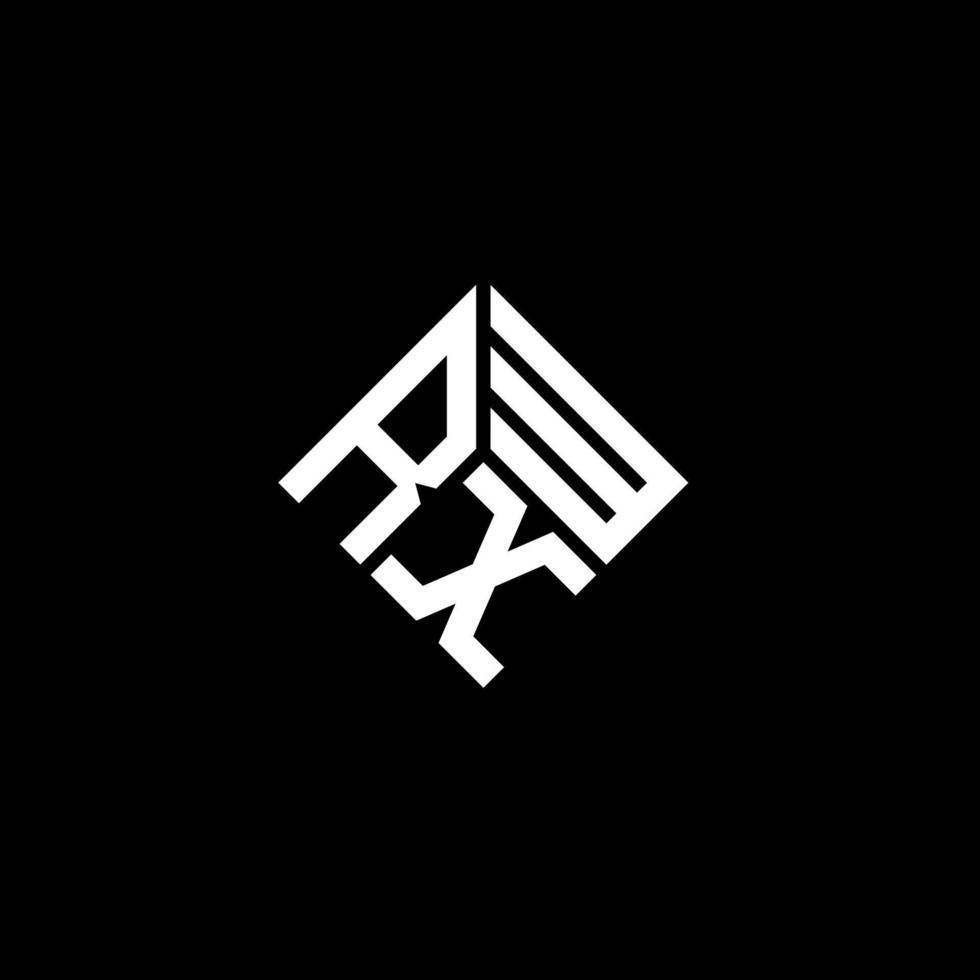 rxw-Buchstaben-Logo-Design auf schwarzem Hintergrund. rxw kreative Initialen schreiben Logo-Konzept. rxw Briefgestaltung. vektor