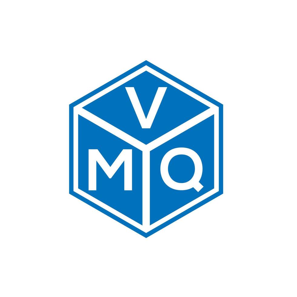 vmq-Brief-Logo-Design auf schwarzem Hintergrund. vmq kreative Initialen schreiben Logo-Konzept. vmq Briefgestaltung. vektor