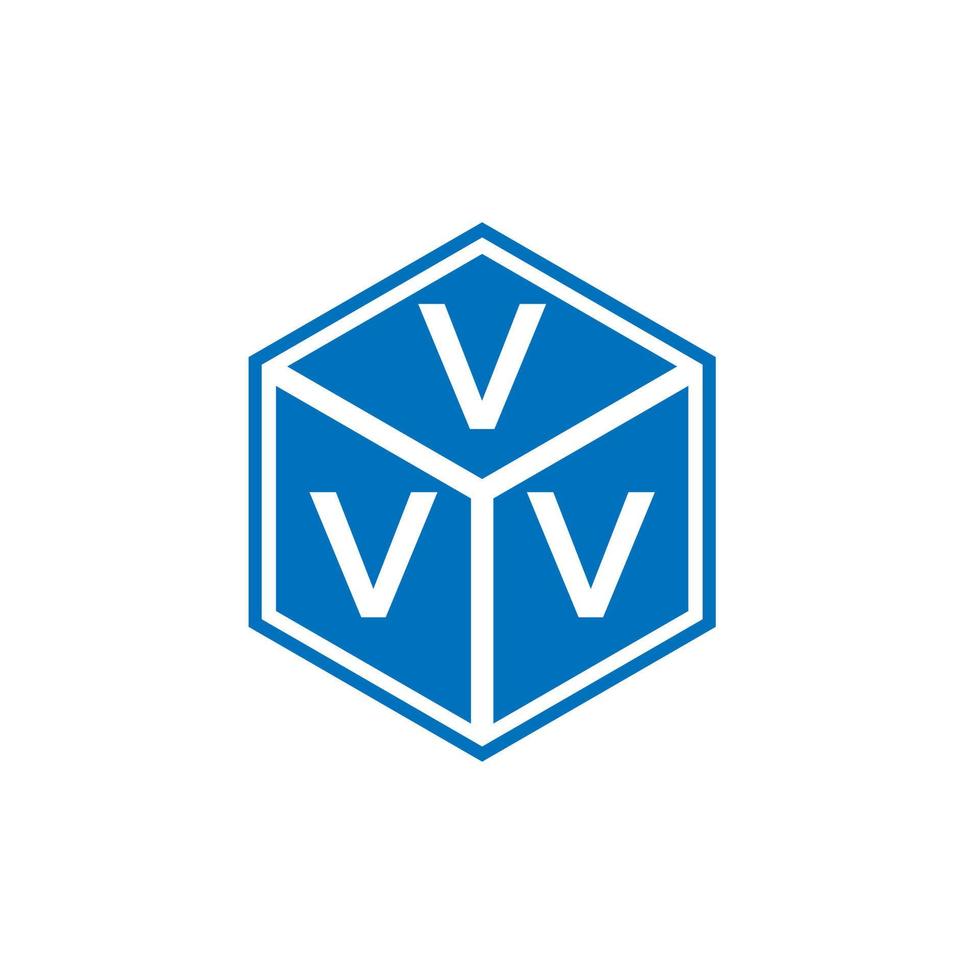 vvv brev logotyp design på svart bakgrund. vvv kreativa initialer bokstavslogotyp koncept. vvv bokstavsdesign. vektor