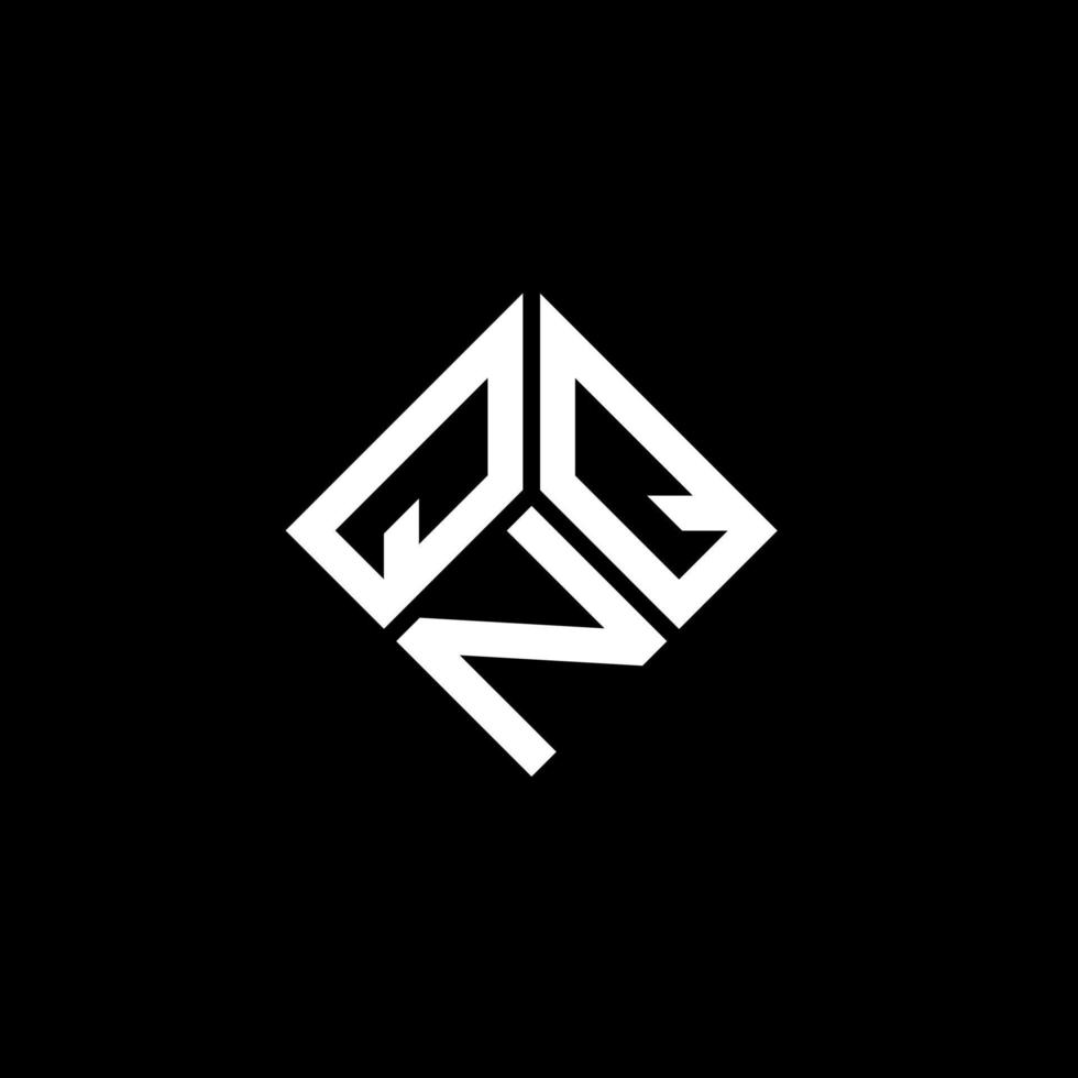 Qnq-Brief-Logo-Design auf schwarzem Hintergrund. qnq kreative Initialen schreiben Logo-Konzept. qnq Briefgestaltung. vektor