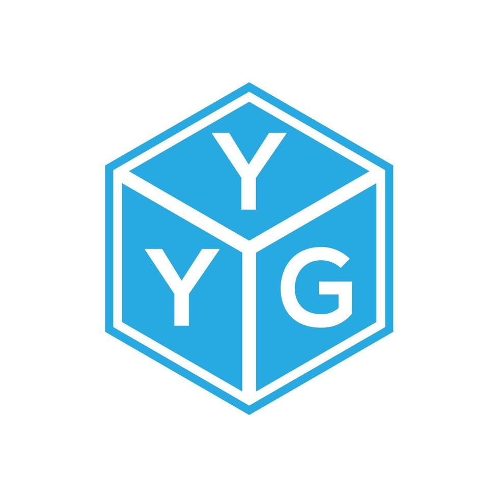 yyg-Buchstaben-Logo-Design auf schwarzem Hintergrund. yyg kreative Initialen schreiben Logo-Konzept. yyg Briefgestaltung. vektor