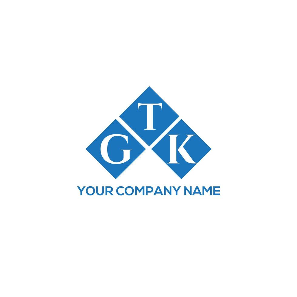 gtk brev logotyp design på vit bakgrund. gtk kreativa initialer brev logotyp koncept. gtk-bokstavsdesign. vektor