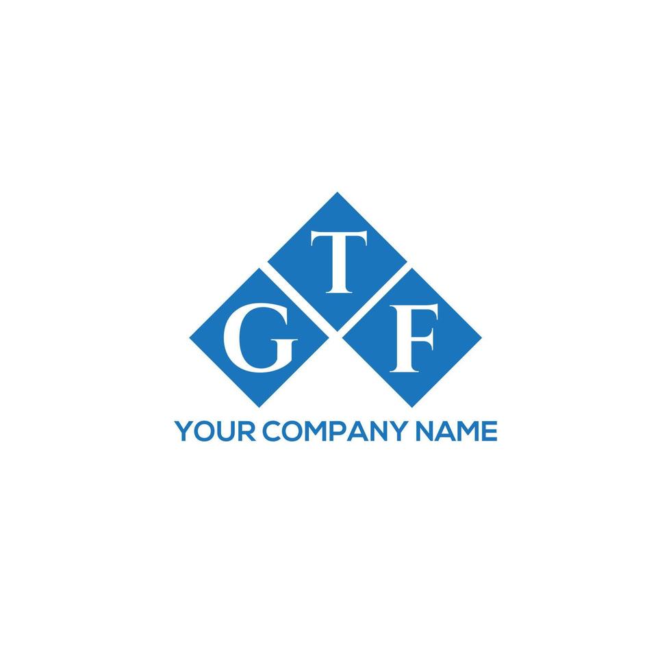 gtf brev logotyp design på vit bakgrund. gtf kreativa initialer brev logotyp koncept. gtf-bokstavsdesign. vektor