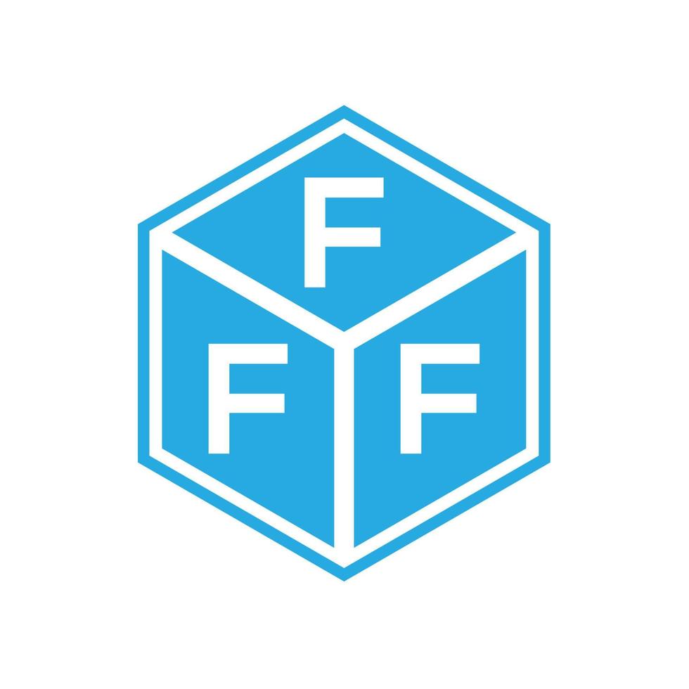 fff brev logotyp design på svart bakgrund. fff kreativa initialer brev logotyp koncept. fff bokstavsdesign. vektor