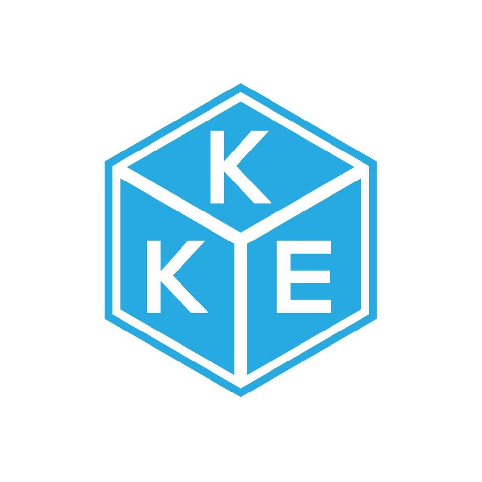 kke-Buchstaben-Logo-Design auf schwarzem Hintergrund. kke kreative Initialen schreiben Logo-Konzept. kke Briefdesign. vektor