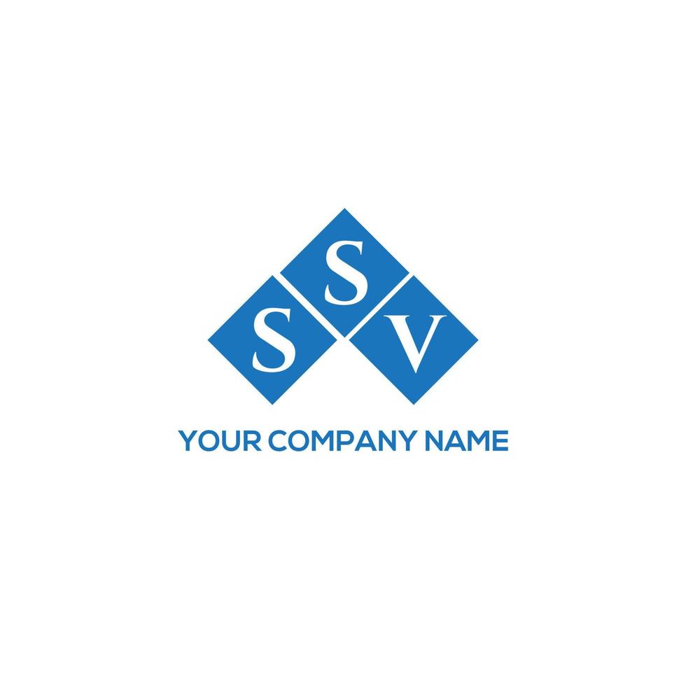 ssv brev logotyp design på vit bakgrund. ssv kreativa initialer brev logotyp koncept. ssv bokstavsdesign. vektor