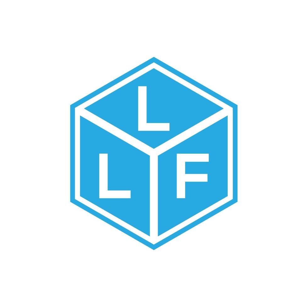 lf brev logotyp design på svart bakgrund. llf kreativa initialer brev logotyp koncept. llf bokstavsdesign. vektor