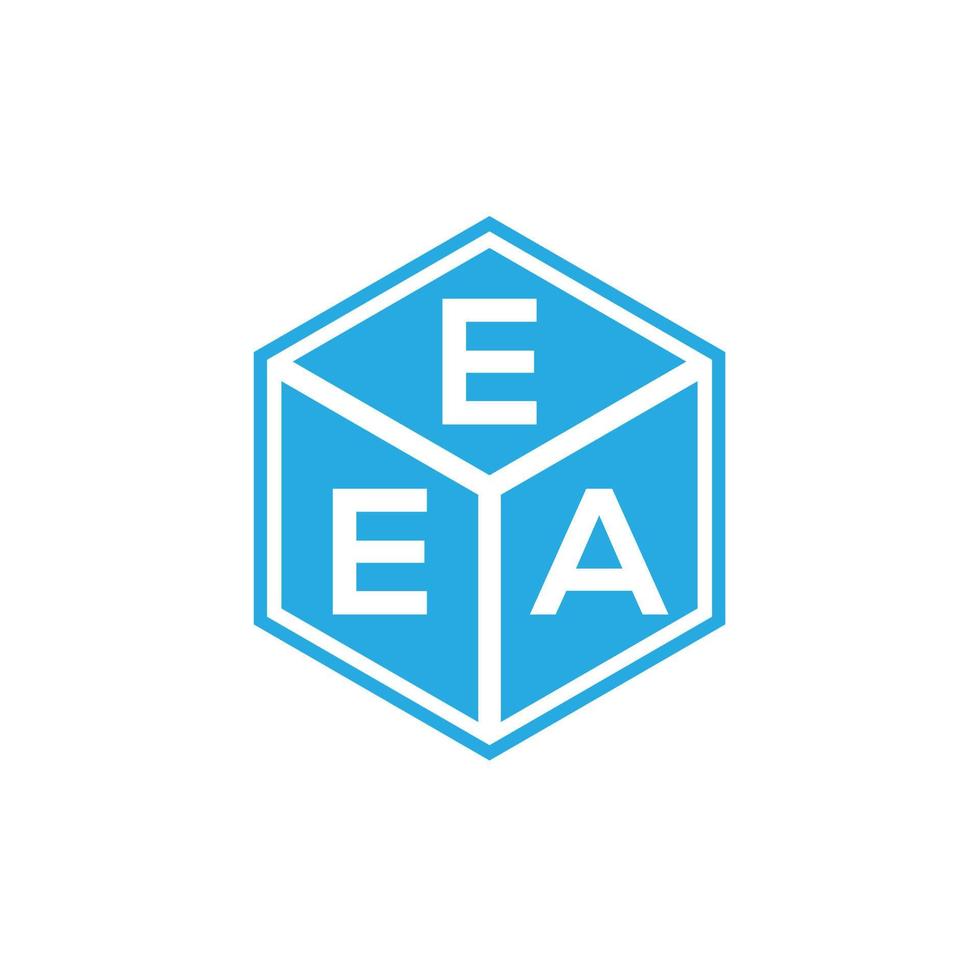 eea brev logotyp design på svart bakgrund. eea kreativa initialer brev logotyp koncept. eea bokstavsdesign. vektor