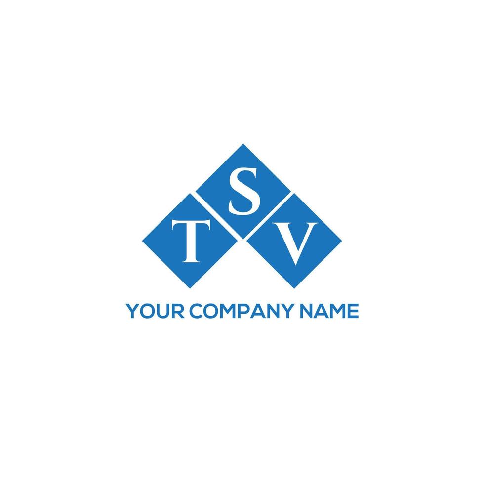 tsv-Brief-Logo-Design auf weißem Hintergrund. tsv kreative Initialen schreiben Logo-Konzept. tsv Briefgestaltung. vektor