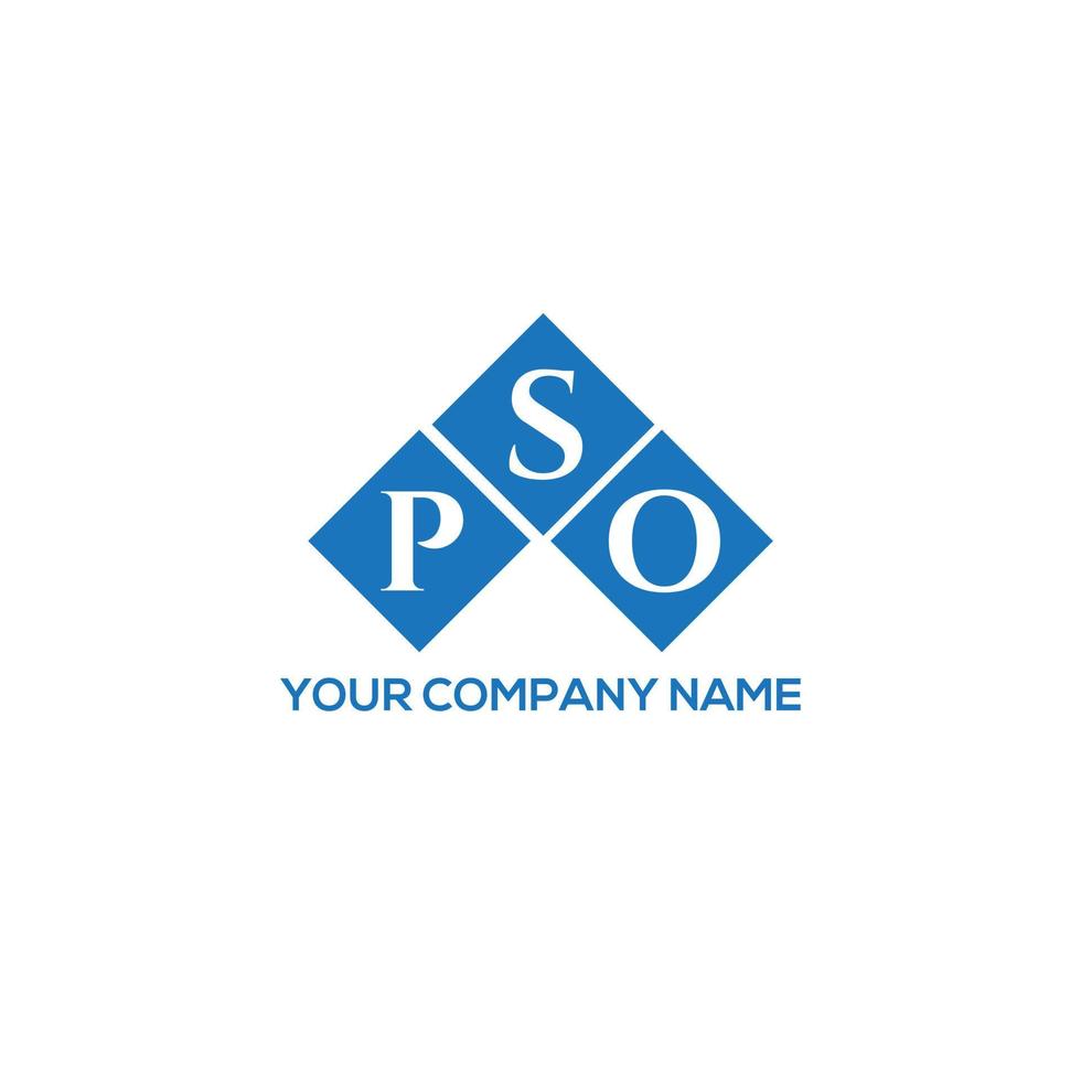 pso brev logotyp design på vit bakgrund. pso kreativa initialer bokstavslogotyp koncept. pso bokstavsdesign. vektor