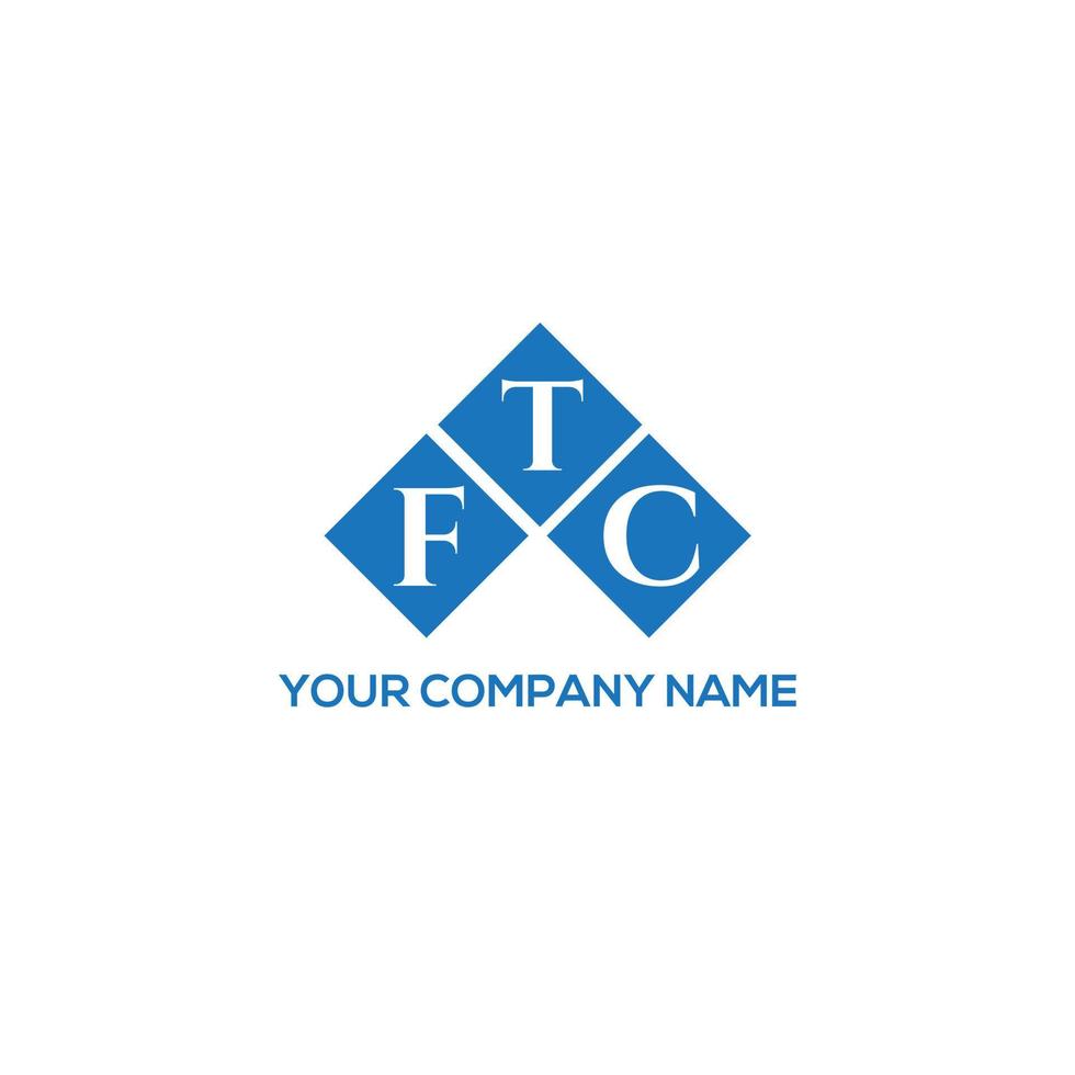 ftc kreativa initialer brev logotyp koncept. ftc brev design.ftc brev logotyp design på vit bakgrund. ftc kreativa initialer brev logotyp koncept. ftc-bokstavsdesign. vektor