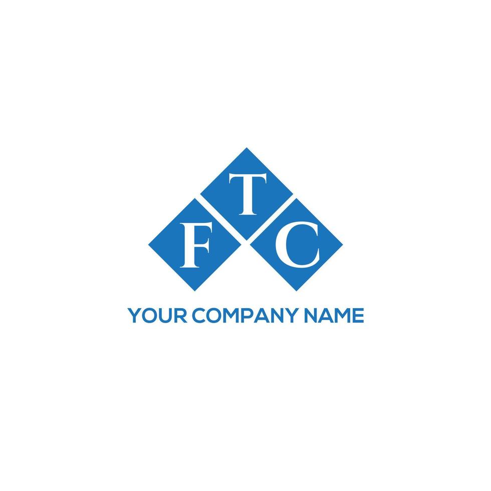 ftc kreative Initialen schreiben Logo-Konzept. ftc-Brief-Design. ftc-Brief-Logo-Design auf weißem Hintergrund. ftc kreative Initialen schreiben Logo-Konzept. ftc Briefgestaltung. vektor