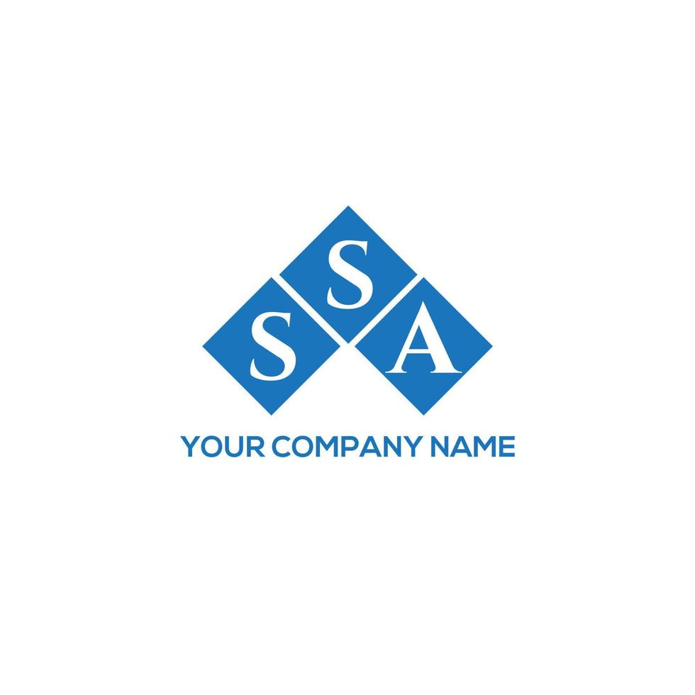 ssa-Buchstaben-Logo-Design auf weißem Hintergrund. ssa kreatives Initialen-Buchstaben-Logo-Konzept. ssa Briefgestaltung. vektor
