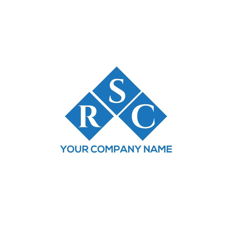 rsc brev logotyp design på vit bakgrund. rsc kreativa initialer brev logotyp koncept. rsc bokstavsdesign. vektor