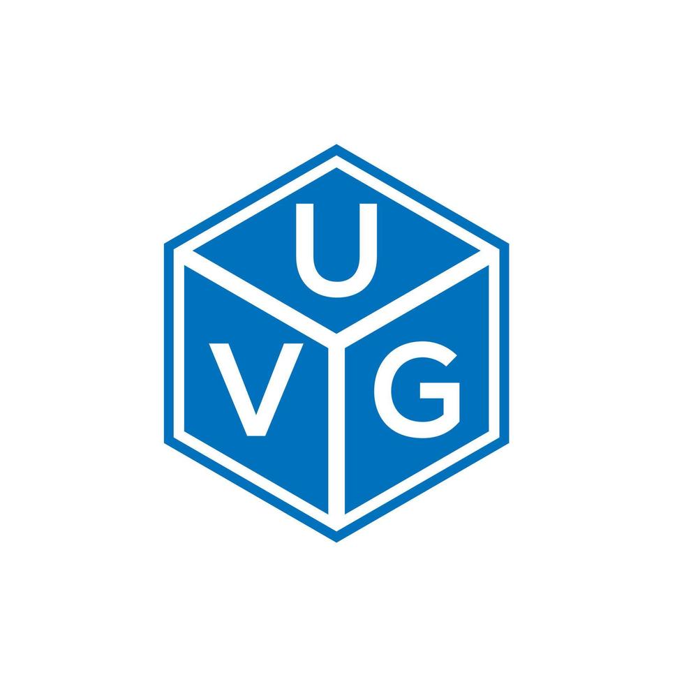 uvg brev logotyp design på svart bakgrund. uvg kreativa initialer brev logotyp koncept. uvg-bokstavsdesign. vektor