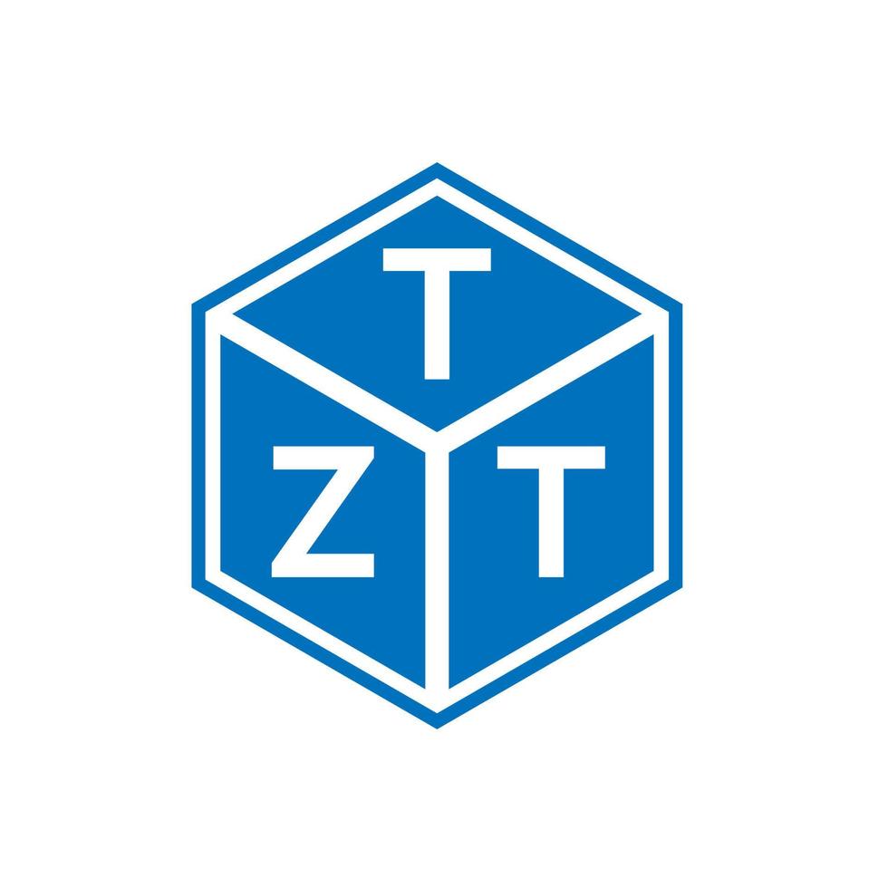 tzt-Buchstaben-Logo-Design auf schwarzem Hintergrund. tzt kreatives Initialen-Brief-Logo-Konzept. tzt Briefgestaltung. vektor