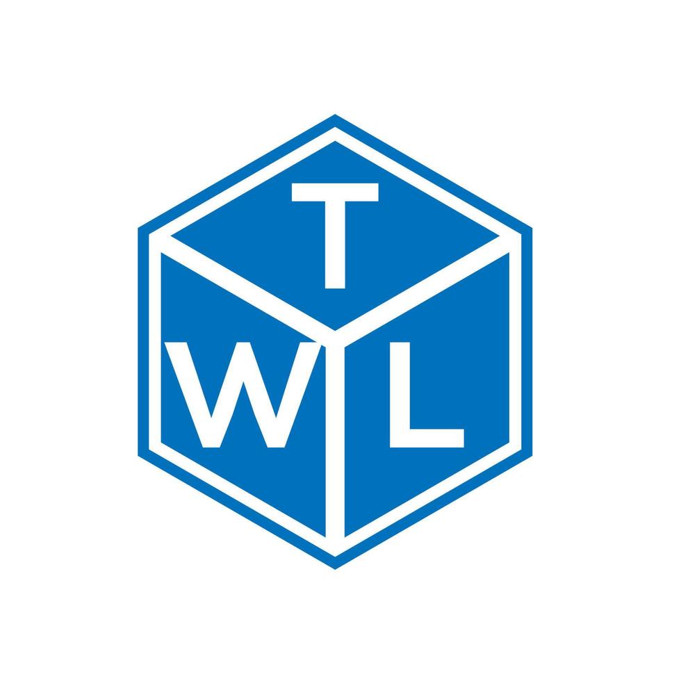 Twl-Buchstaben-Logo-Design auf schwarzem Hintergrund. twl kreative Initialen schreiben Logo-Konzept. TWL-Buchstaben-Design. vektor