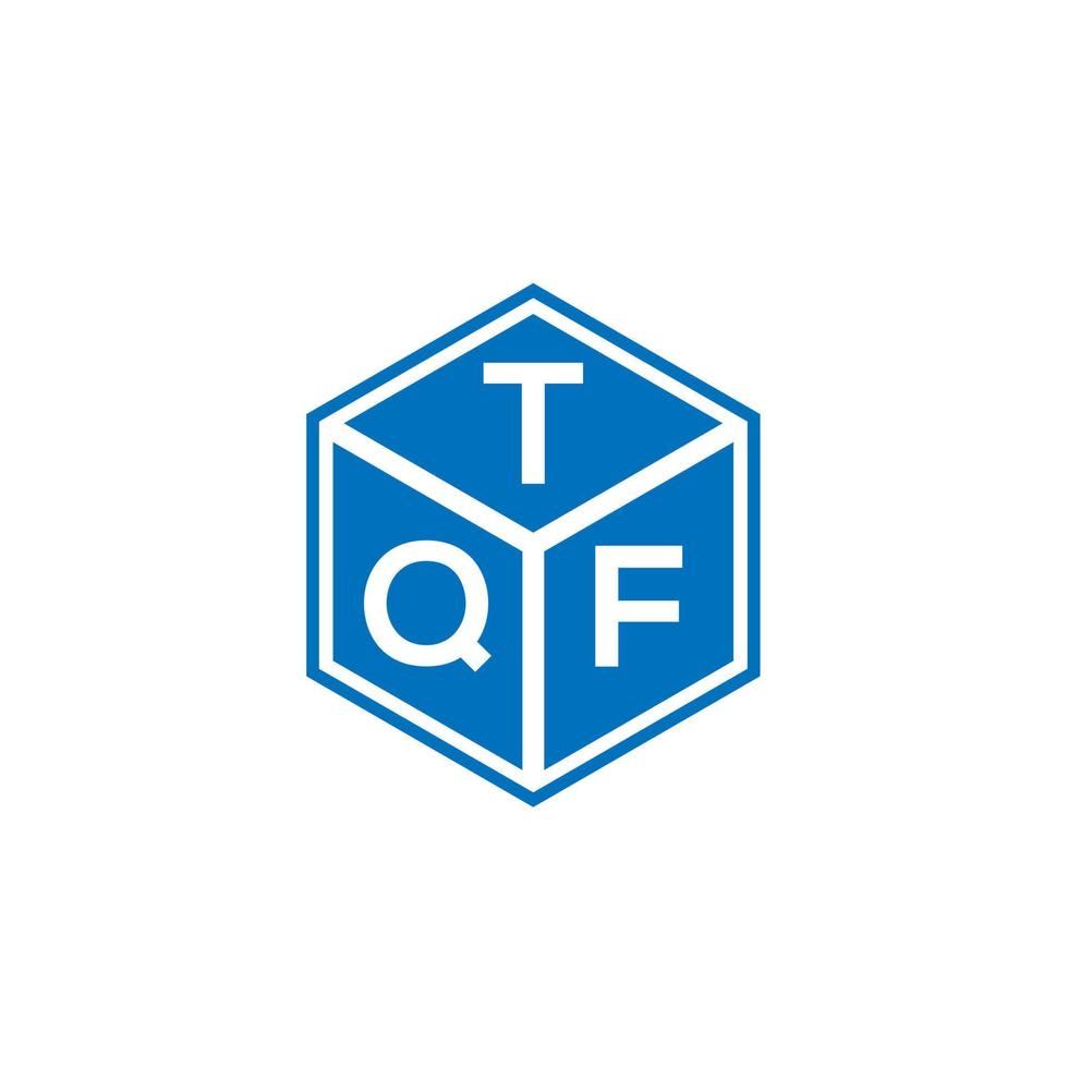 tqf brev logotyp design på svart bakgrund. tqf kreativa initialer brev logotyp koncept. tqf bokstavsdesign. vektor